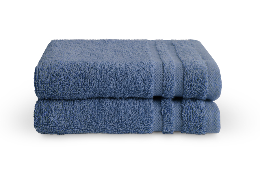 BYRKLUND Gastendoek Bath Basics Blauw - 2x 30x50 cm
