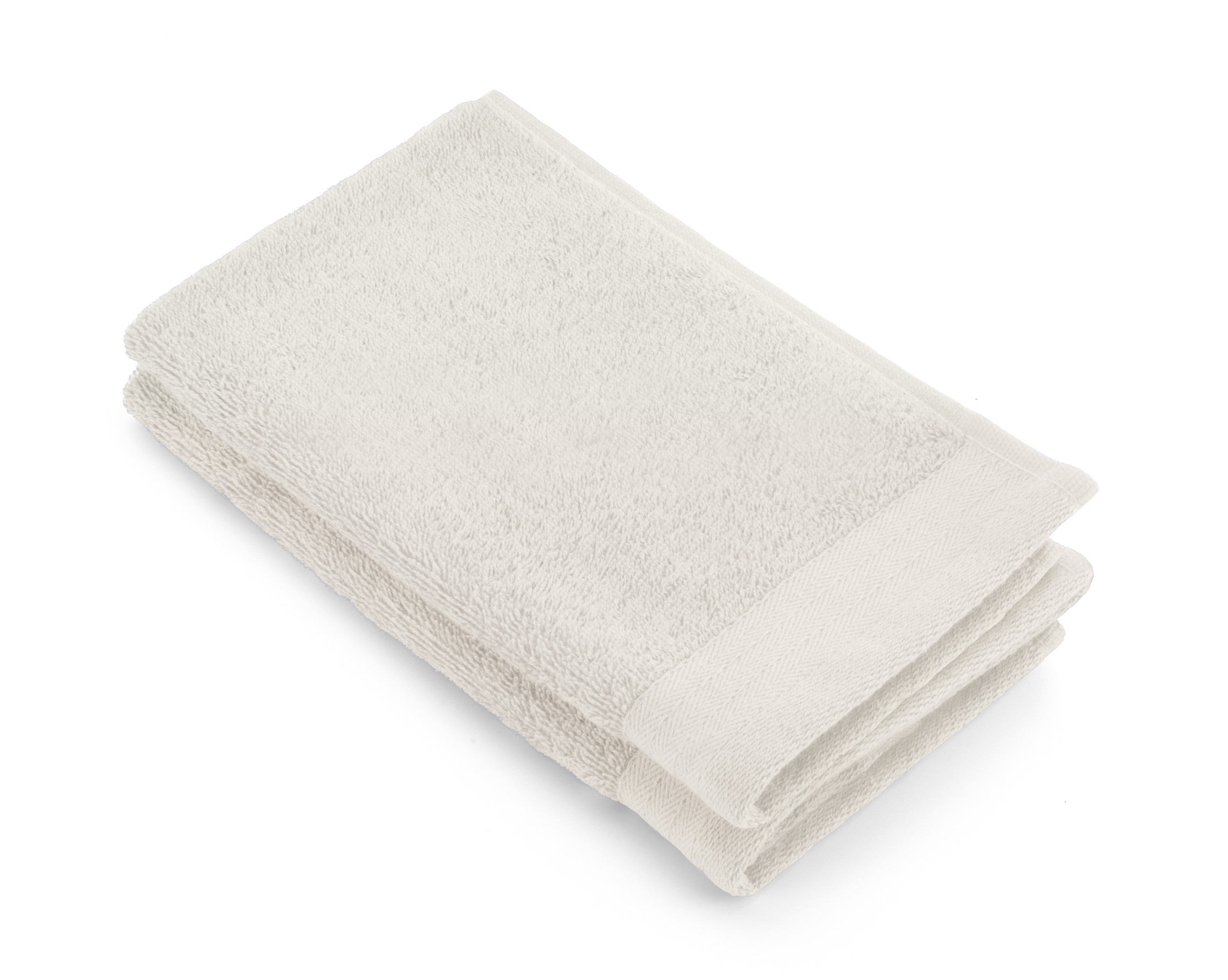 WALRA Gastendoek Soft Cotton Kiezel Grijs - 2x 30x50 cm