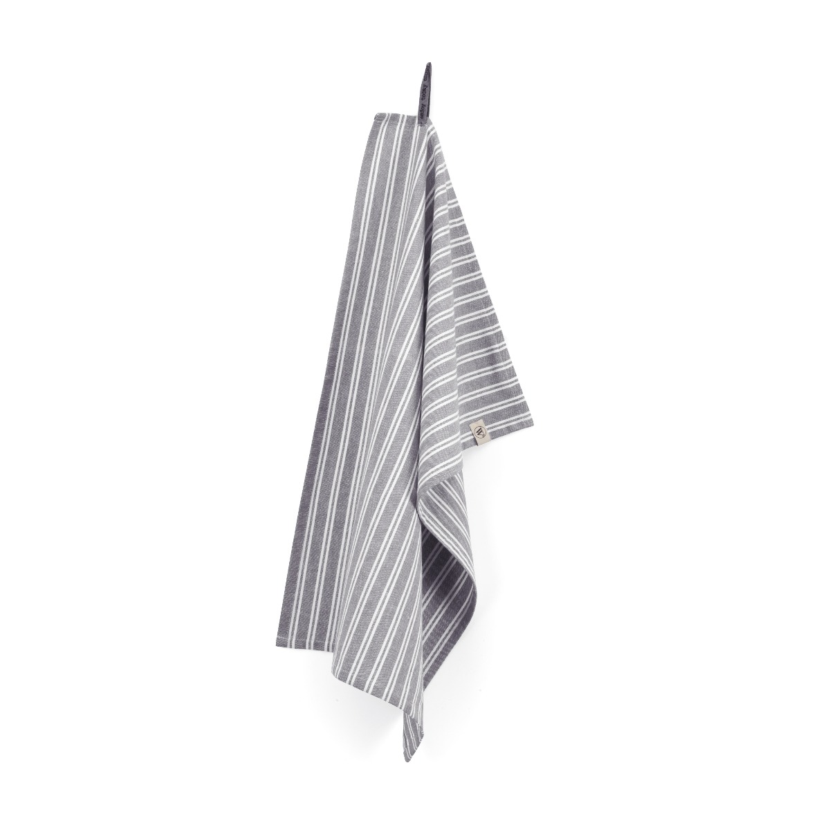 WALRA Theedoek Dry with Stripes Off Black - 50x70 cm