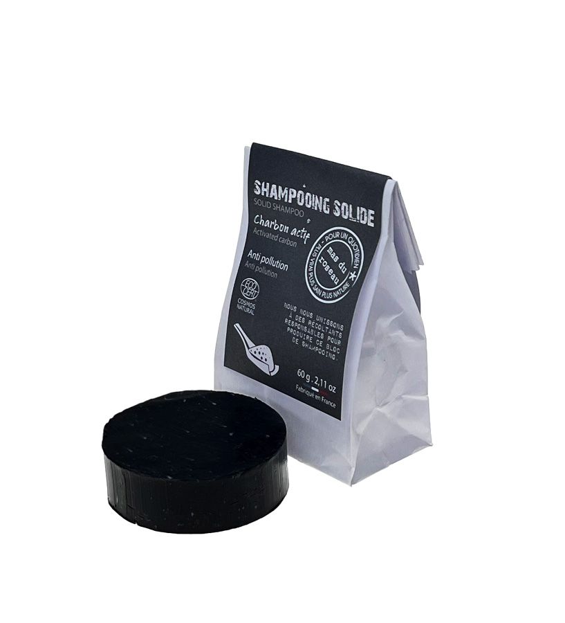 Shampoobar - active carbon/actieve kool tegen sterke vervuiling - 60 gram