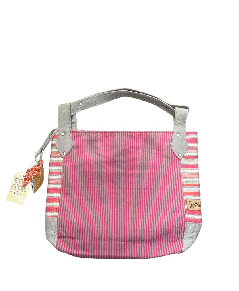 African bag pink medium 42x33cm