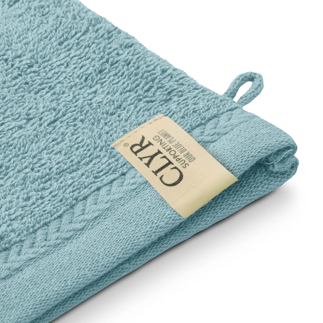 CLYR Washand Tidy Towels Caribbean Blue Green 2x 16x21
